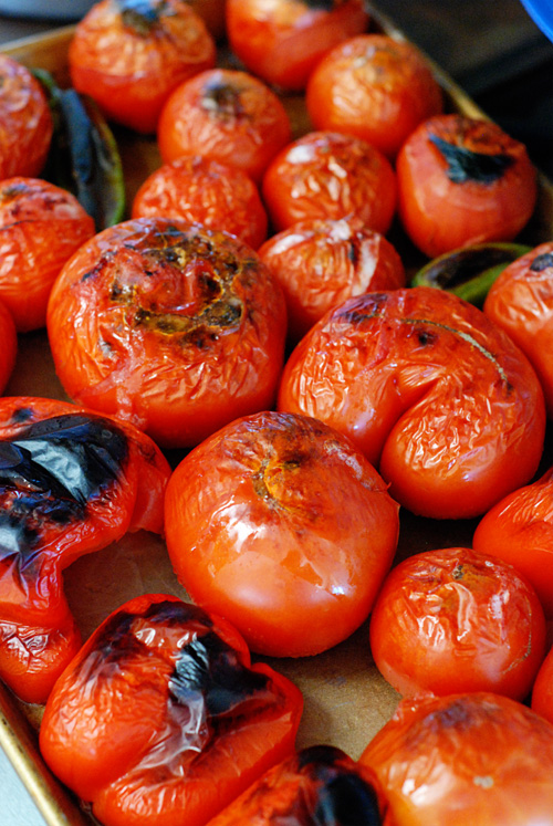 Charred Tomato and Apricot Salsa - A Golden Afternoon: Simplified Home